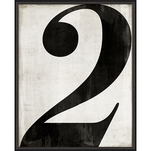 Art Print - Alpha Numeric BC on White (size + number options)