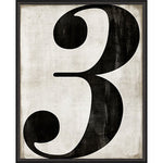 Art Print - Alpha Numeric BC on White (size + number options)