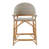 wood woven counter stool gray natural