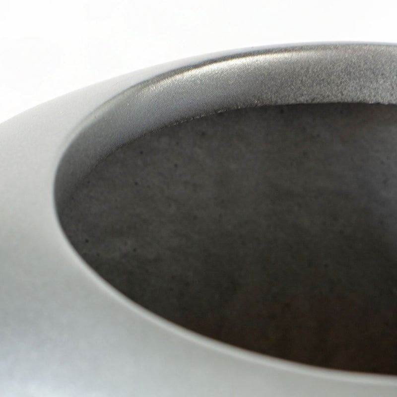 silver aluminum planter oversized fiberglass