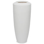 satin white planter oversized fiberglass