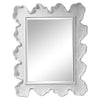 white sea coral frame rectangle mirror