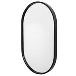 oval wall mirror black frame