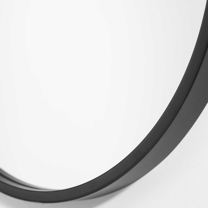 oval wall mirror black frame