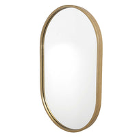oval wall mirror gold frame