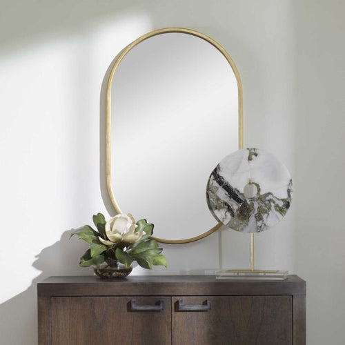 oval wall mirror gold frame