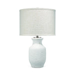 white matte textured table lamp grasscloth shade