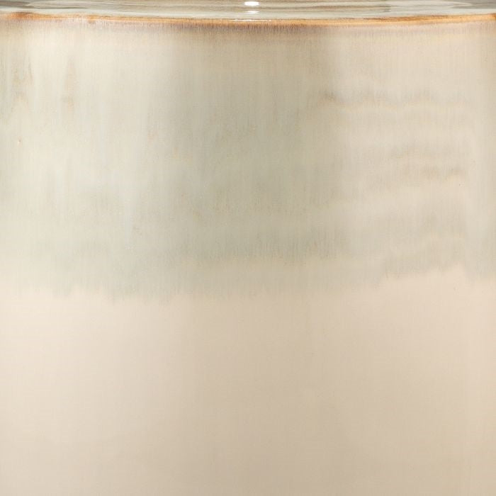 pale blue-green cream ombre ceramic table lamp