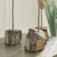 natural rustic flock of birds sculpture set