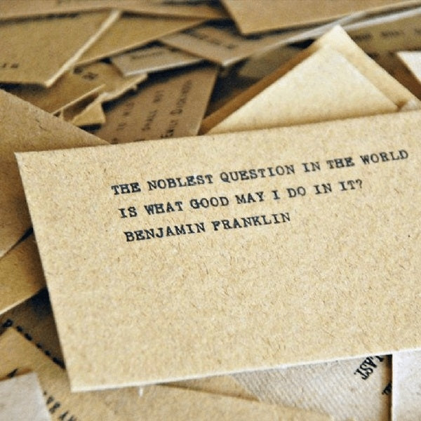 paper cards handmade quotes inspirational messages rustic natural