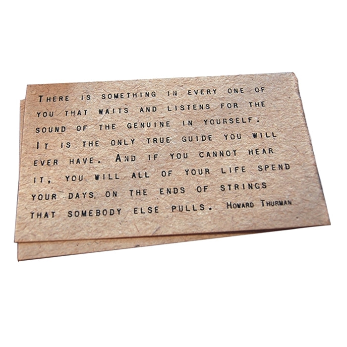 paper cards handmade quotes inspirational messages rustic natural