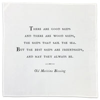 Cotton Napkins - Friendship Series (set of 10) Assorted Messages