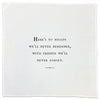 Cotton Napkins - Friendship Series (set of 10) Assorted Messages