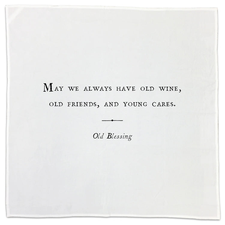 Cotton Napkins - Friendship Series (set of 10) Assorted Messages