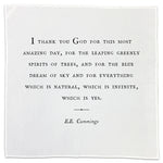 Cotton Napkins - Gratitude Series (set of 10) Assorted Messages
