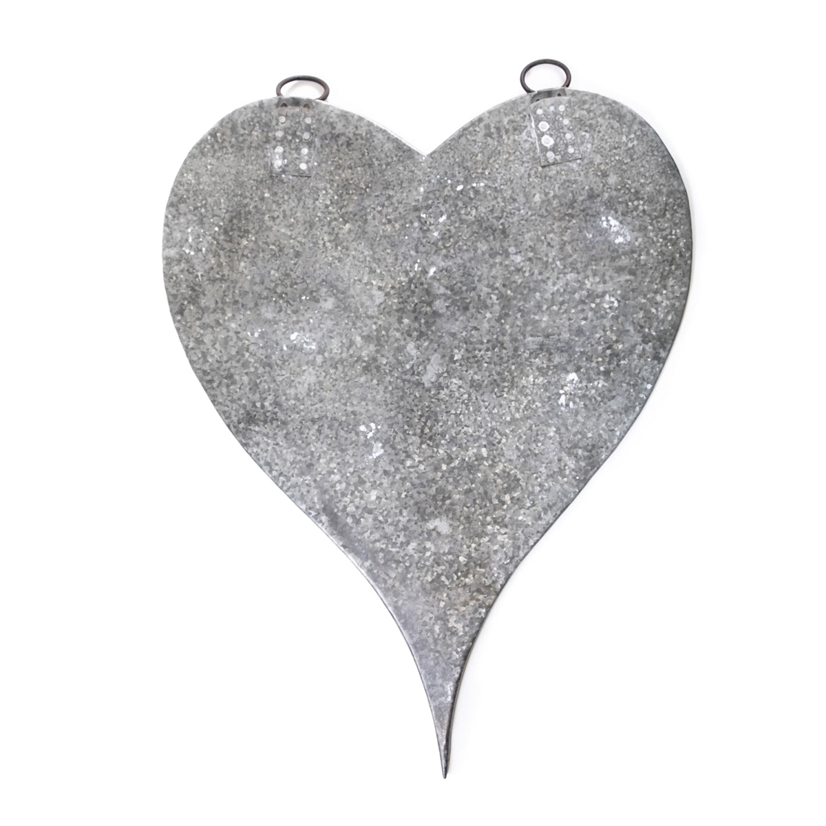 silver metal galvanized heart magnet board magnets