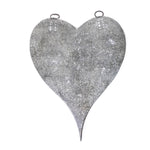 silver metal galvanized heart magnet board magnets