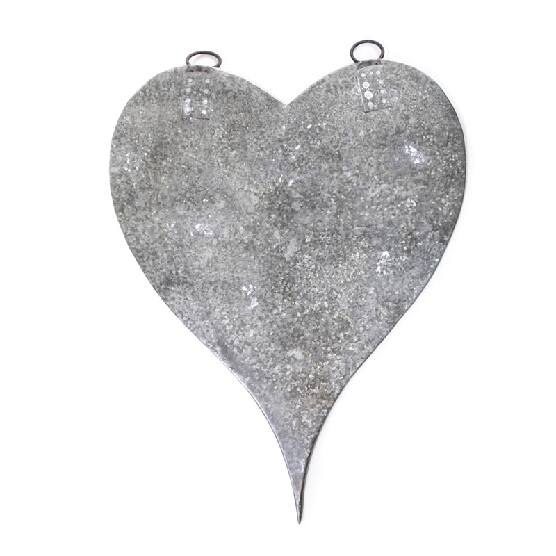 silver metal galvanized heart magnet board magnets