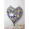 silver metal galvanized heart magnet board magnets