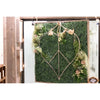 hanging metal jute sign heart