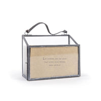 metal picture frame card holder rustic horizontal