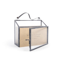 metal picture frame card holder rustic horizontal