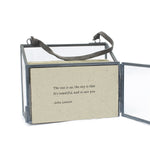 metal picture frame card holder rustic horizontal