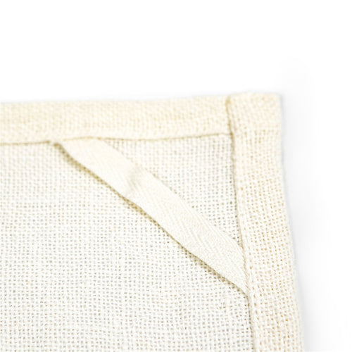 linen napkin cream red christmas dish towel
