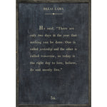 book poetry wall artwork art rustic wood frame grey gray cream white charcoal weathered print quote letter excerpt author poet