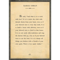 framed wall art kahlil gibran