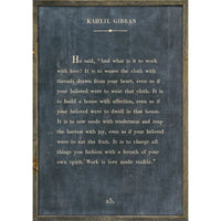 framed wall art kahlil gibran