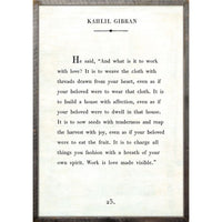 framed wall art kahlil gibran