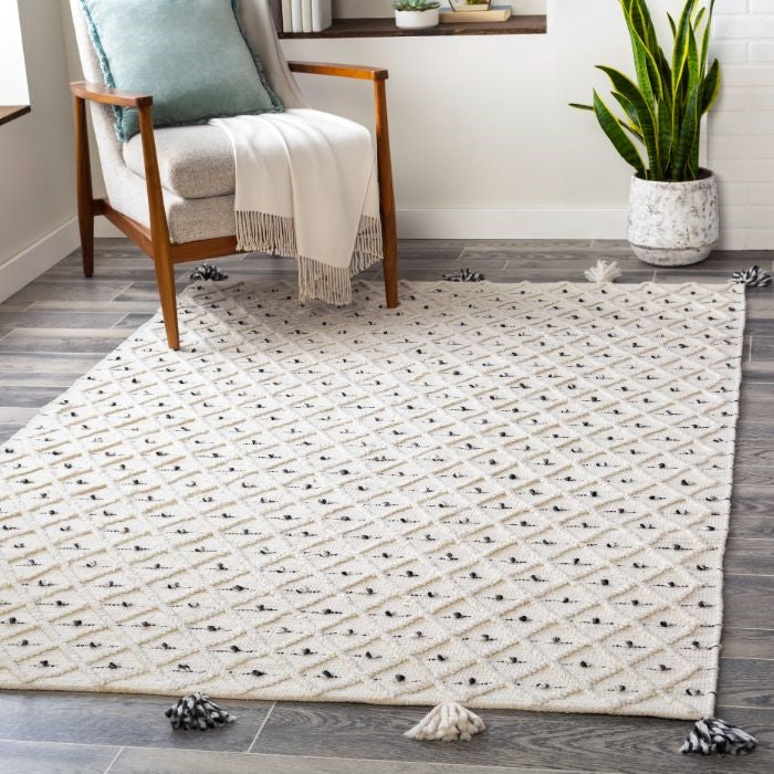 black ivory gray area rug PET outdoor safe