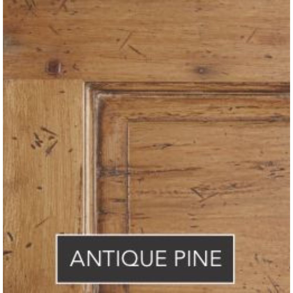French Stain wood finish close-up on door panel