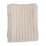 cable knit baby blanket