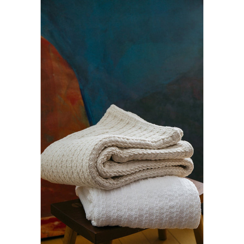 cable knit baby blanket