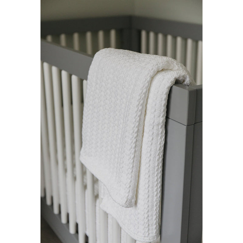 cable knit baby blanket