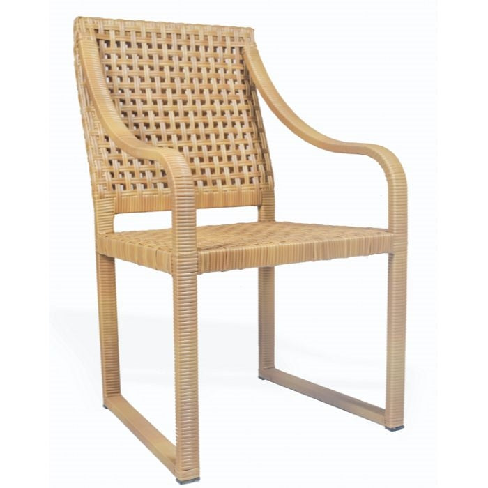all weather wicker natural armchair organic