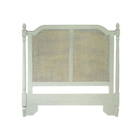 queen headboard blue lagoon carved detail