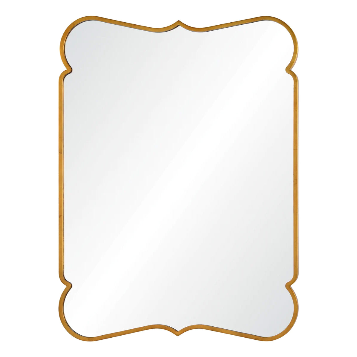 Unique gold wall mirror