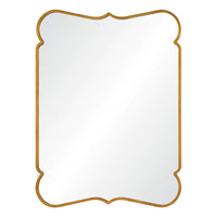 Unique gold wall mirror