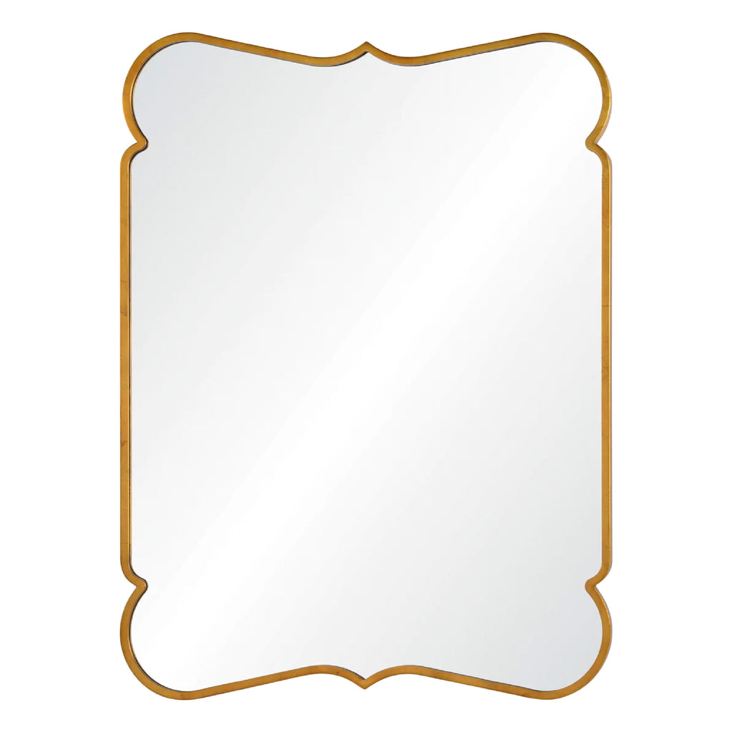 Unique gold wall mirror