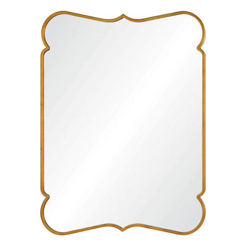 Unique gold wall mirror