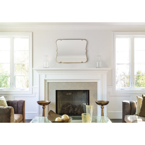 Unique gold wall mirror