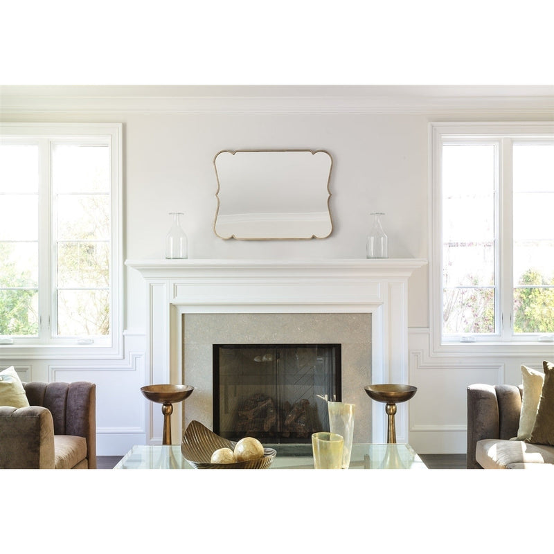 Unique gold wall mirror