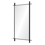 stainless steel rectangle mirror black nickel non beveled
