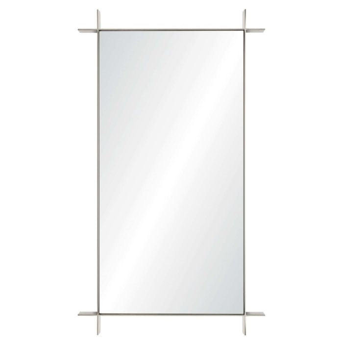 stainless steel rectangle mirror non beveled