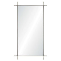 stainless steel rectangle mirror non beveled