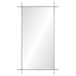 stainless steel rectangle mirror non beveled