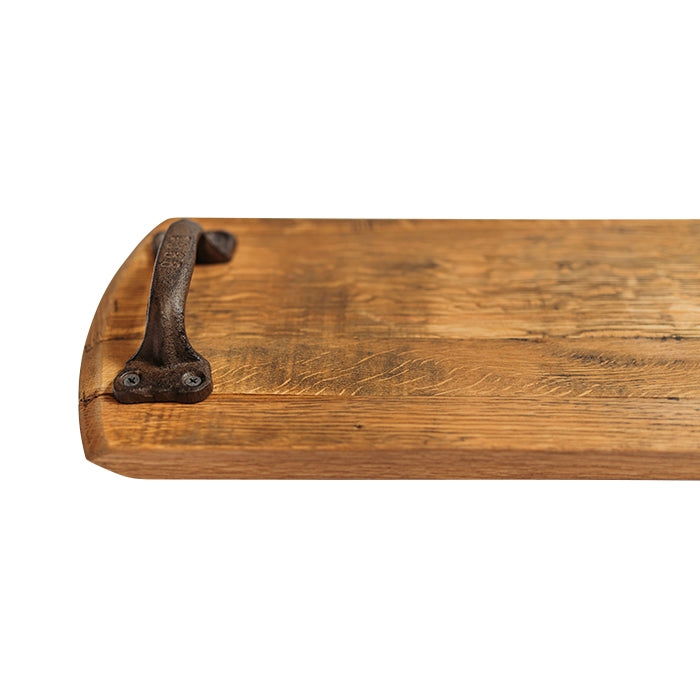 wooden cheese tray black handle